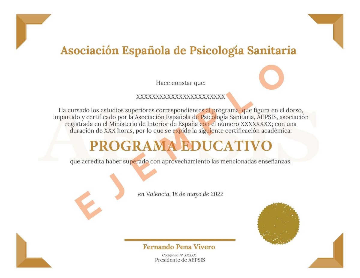 Muestra de Doble titulación internacional (AEPSIS)